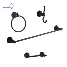 Aquacubic Low Price 304 Stainless Steel Black Bathroom Accessories Set And Hotel Luxury Bathroom Accessories